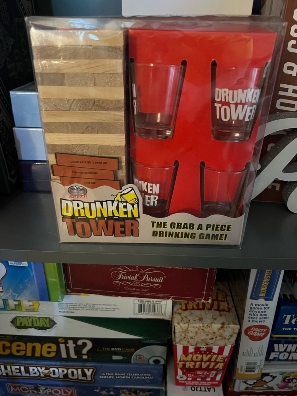 Drunken Tower Drinking Game Set
